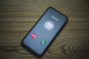 Scammer Calling on a Mobile Phone